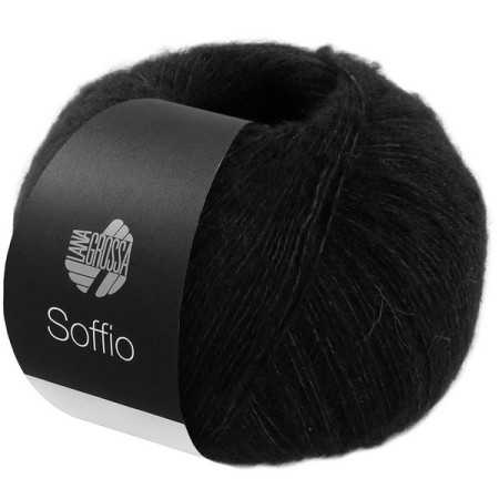 Lana Grossa Soffio 020 Zwart