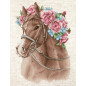 Borduurpakket Paard in bloemen Borduurpakket Paard in bloemen