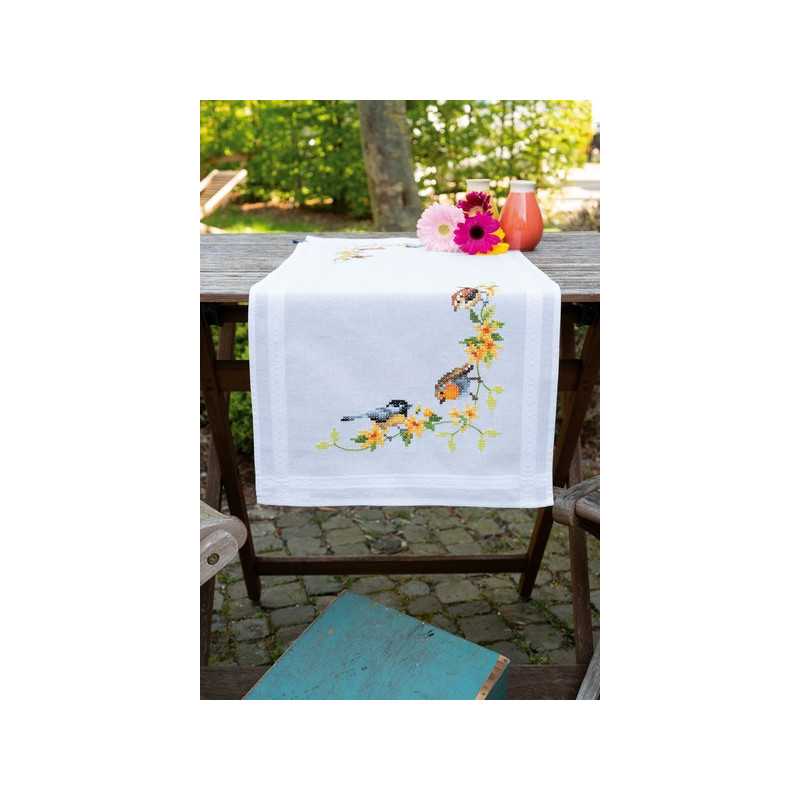 Kit chemin de table Oiseaux chanteurs Kit chemin de table Oiseaux chanteurs