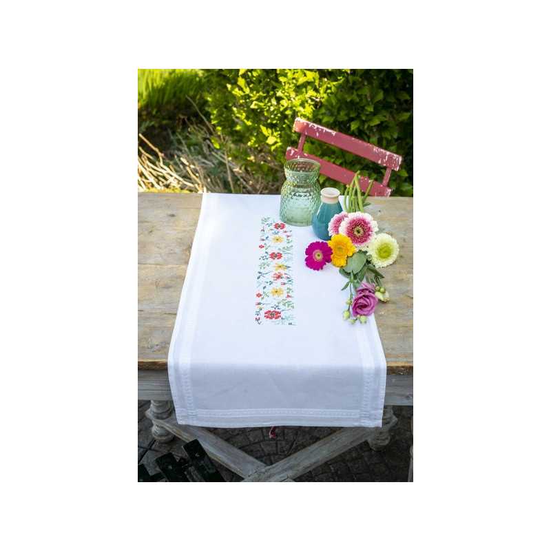 Kit chemin de table Fleurs fraîches Kit chemin de table Fleurs fraîches