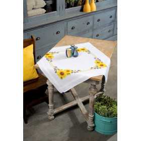 Bedruckte Deckepackung Sonnenblumen
