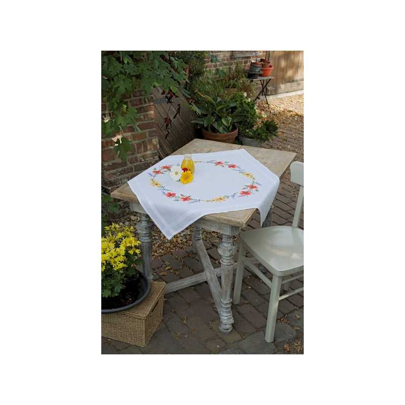 Bedruckte Deckepackung Blumen und Lavendel Bedruckte Deckepackung Blumen und Lavendel