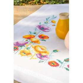 Bedruckte Deckepackung Mohnblumen