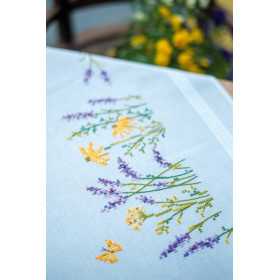 Bedruckte Deckepackung Lavendel