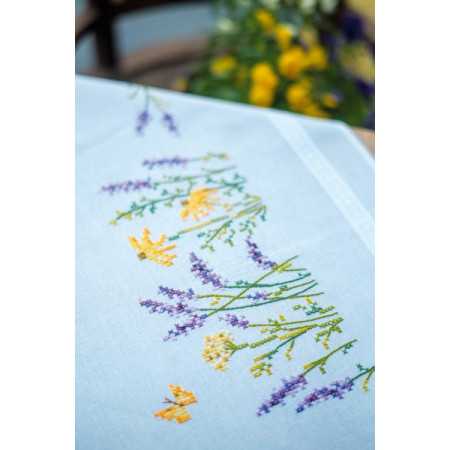 Bedruckte Deckepackung Lavendel
