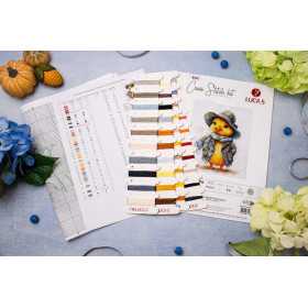 Luca-S Kit de broderie Le canard détective