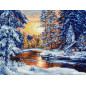 Kit de broderie Paysage d'hiver Kit de broderie Paysage d'hiver