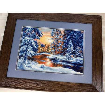 Stickset Winterlandschaft