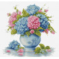 Borduurpakket Vaas met hortensia Borduurpakket Vaas met hortensia