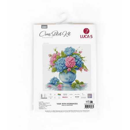 Borduurpakket Vaas met hortensia