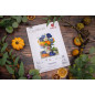 Embroidery kit Pansies Bouquet Embroidery kit Pansies Bouquet