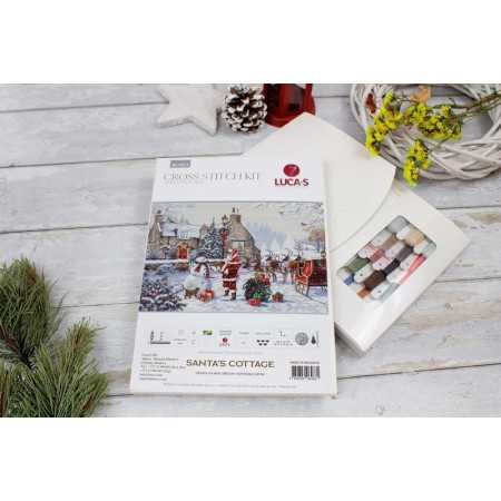 Kit de broderie Le chalet du Père Noël