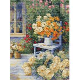 Luca-S Kit de broderie Coin jardin