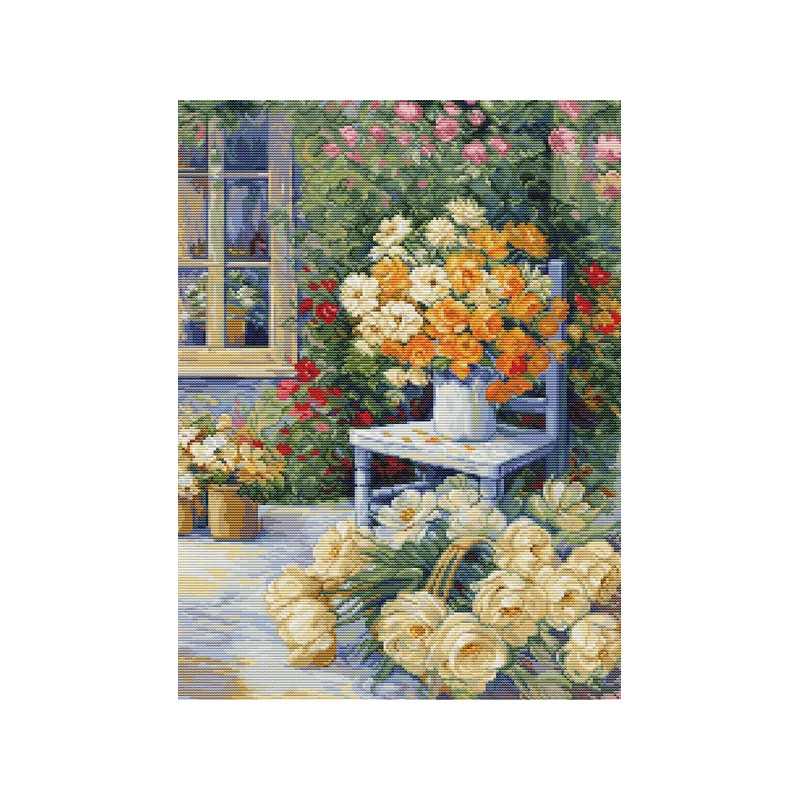 Stickset Gartenecke