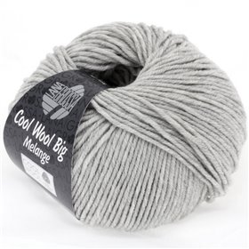 Lana Grossa Cool Wool Big Mélange Lichtgrijs 0616