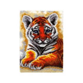 Latch hook rug kit young tiger 4121