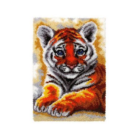 Kit tapis au point noué jeune tigre 4121