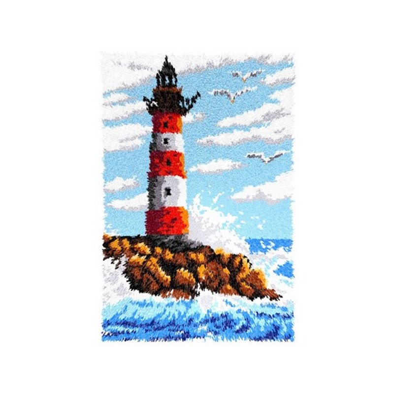 Kit tapis au point noué Phare 4199 Kit tapis au point noué Phare 4199