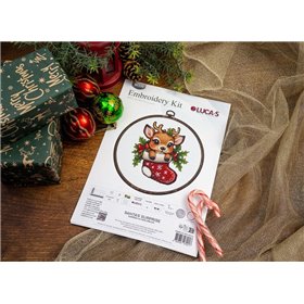 Luca-S Embroidery kit Santa's Surprise