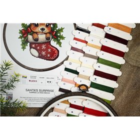Luca-S Embroidery kit Santa's Surprise