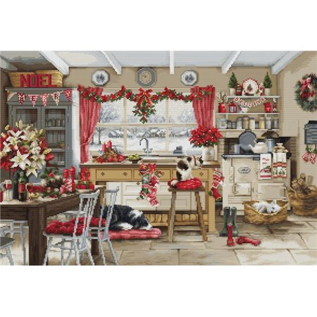 Embroidery kit Christmas Farmhouse Kitchen