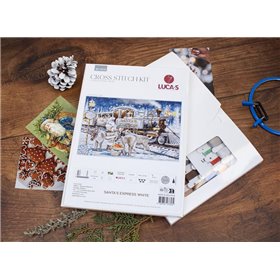 Embroidery kit Santa’s Express White