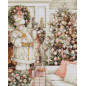 Embroidery kit White Santa With Christmas Tree Embroidery kit White Santa With Christmas Tree