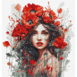 Embroidery kit The Girl With Poppies