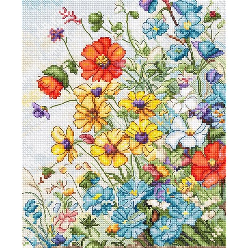 Borduurpakket Wilde Bloemen Borduurpakket Wilde Bloemen