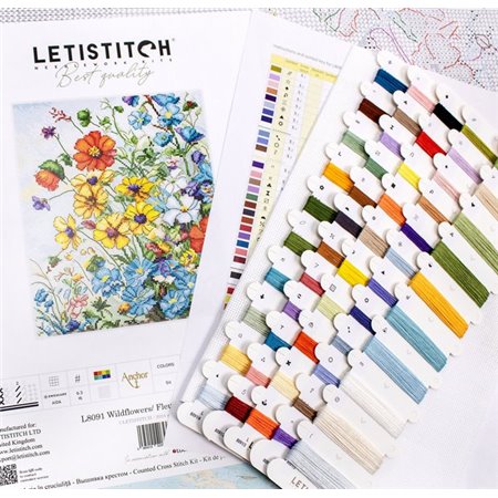 Embroidery kit Wildflowers