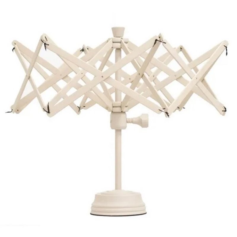 Wollhaspel mit Standfuss beige Wollhaspel mit Standfuss beige