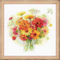 Stickset Aquarell Gerbera Stickset Aquarell Gerbera