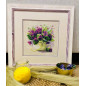 Embroidery kit Violets in a Pot Embroidery kit Violets in a Pot