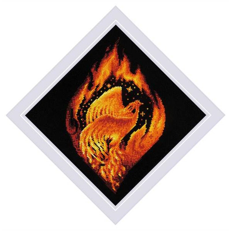 Stickset Flammender Phönix