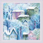 Cross stitch cushion kit Town Cross stitch cushion kit Town