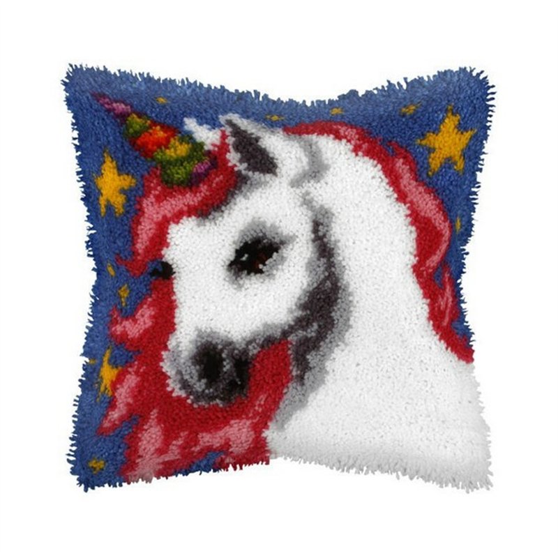 Latch hook cushion kit unicorn nr 4119 Latch hook cushion kit unicorn nr 4119