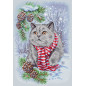 Borduurpakket Winter Kat