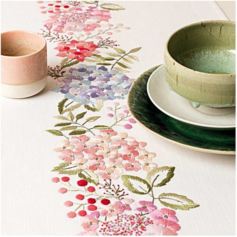 Kit chemin de table Hortensias Kit chemin de table Hortensias