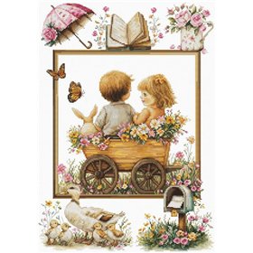Luca-S Embroidery kit The Adventures of The Little Ones