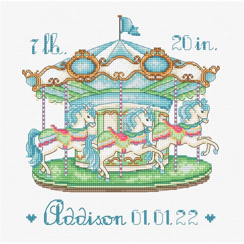 Borduurpakket Baby Carrousel II