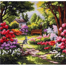 Stickset Garten