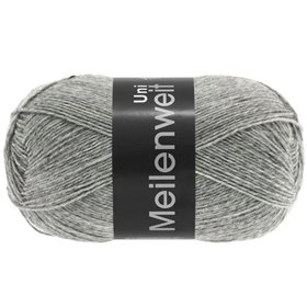 Meilenweit Uni 100 Grau melliert 1103