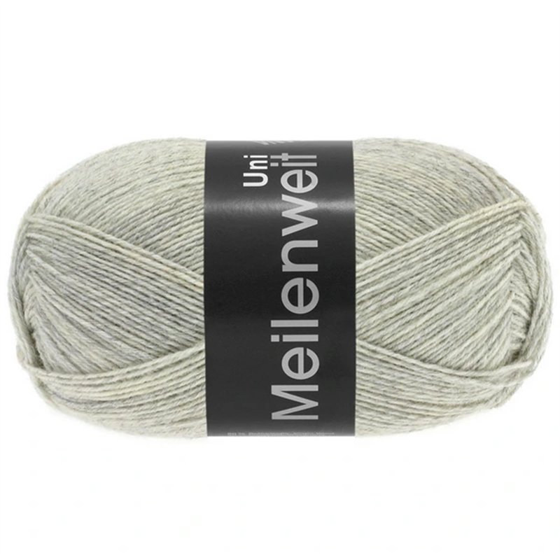 Meilenweit Uni 100 Lichtgrijs 1358