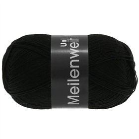 Meilenweit Uni 100 Schwarz 1106