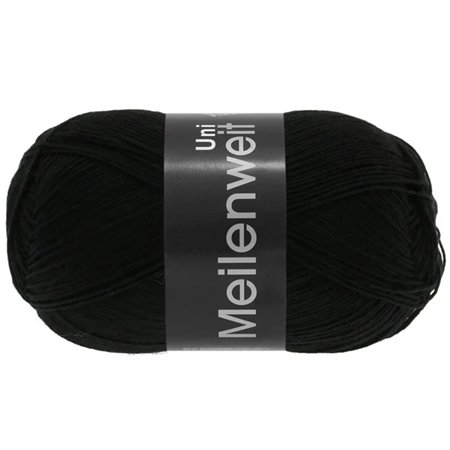 Meilenweit Uni 100 Zwart 1106