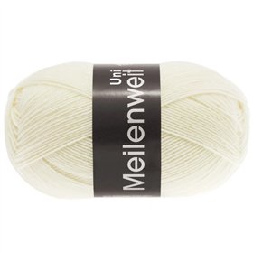 Meilenweit Uni 100 Rohweiß 1113