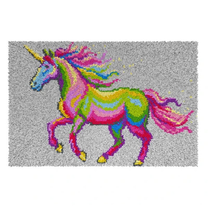 Kit tapis au point noué Licorne 4249 Kit tapis au point noué Licorne 4249