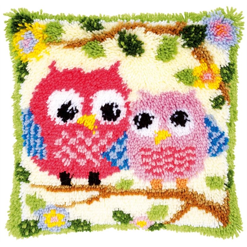 Latch hook cushion kit Owls on a branch 149752 Latch hook cushion kit Owls on a branch 149752