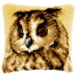 Kit coussin au point noué Hibou brun 21650 Kit coussin au point noué Hibou brun 21650