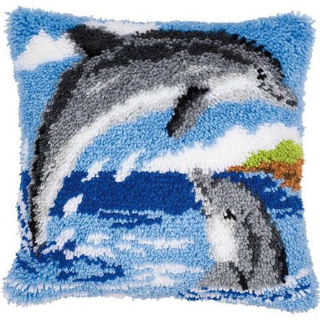 Latch hook cushion kit 2 Dolphins 14130